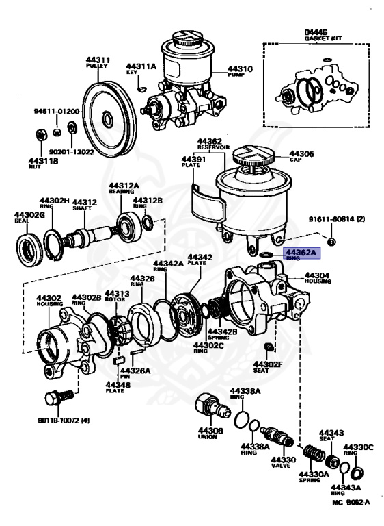3Ｂ 96711-19013 - Toyota - O-Ring (for Vane Pump Oil Reservoir