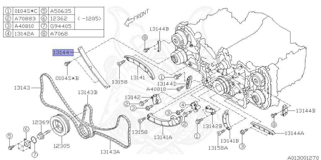 Subaru - Legacy Touring Wagon - BR9 - Jan-2009 - Dec-2012 - 25GTS - Wagon - 4W - 5-speed automatic transmission - Right hand - EJ255