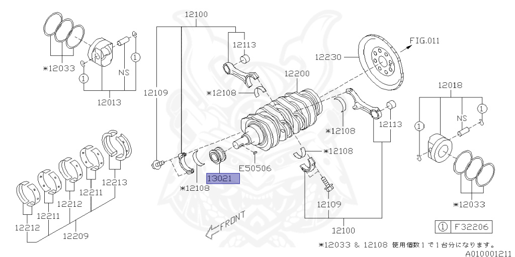 Subaru - Forester - SJG - Jan-2012 - Dec-2014 - XT - Wagon - 4W - Torque converter - Right hand - FA20