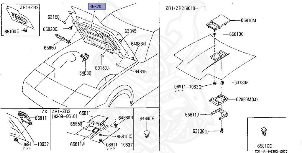 65840-02P02 - Nissan - Hood Insulation Pad - Nengun Performance