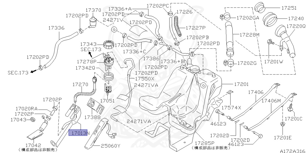 Nissan - Skyline - R34 GT - HR34 - 1998 - 20GT - 4 DOOR SEDAN(4S) - AUTOMATIC-FLOOR SHIFT(AT.F4) - High cast, 2-link (IRS.2WD) - RB20DE