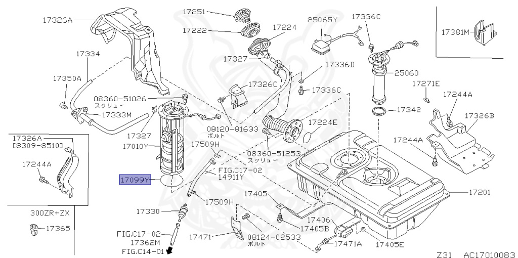 Nissan - Fairlady Z - Z31 - 1986 - ZX - AUTOMATIC TRANSMISSION(AT) - T-bar roof (KZ#) - VG30T