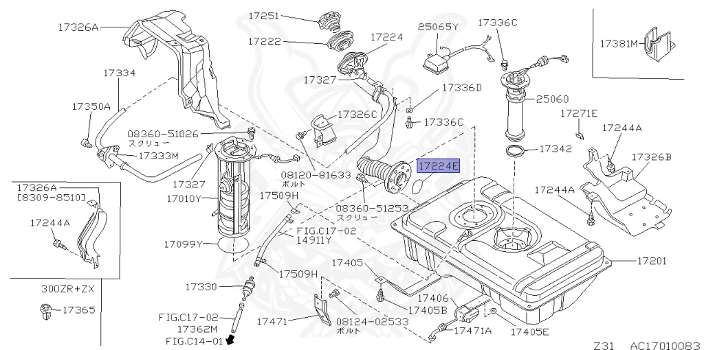Nissan - Fairlady Z - Z31 - 1985 - ZR2 - MANUAL TRANSMISSION(MT) - T-bar roof (KZ#) - RB20DT
