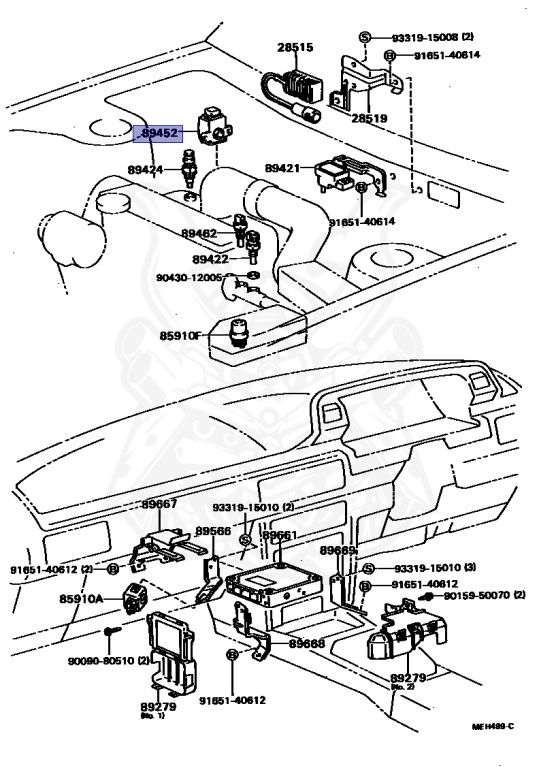 89452-32020 - Toyota - Throttle Position Sensor - Nengun