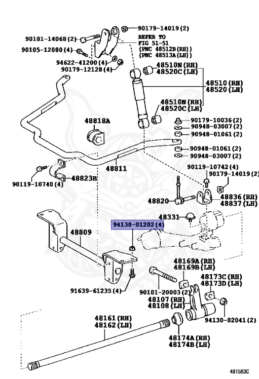 あらい 94130-01202 - Toyota - NUT - Nengun Performance