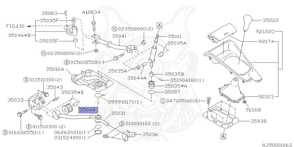Subaru - Legacy Touring Wagon - BG5 - Jan-1996 - GTB - Wagon - F4WD - Manual Transmission - Right hand - BG5