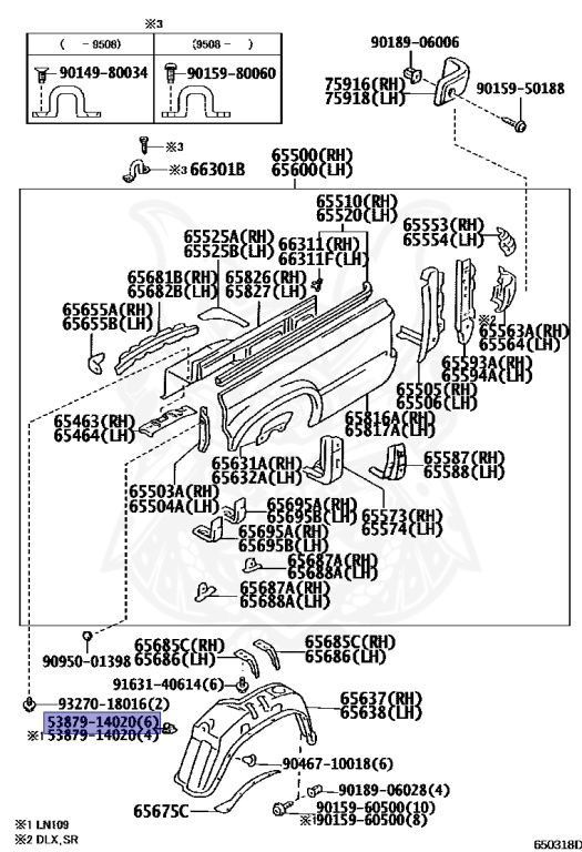 Toyota - Hilux - LN107 - 1991 - SR TYPE - DOUBLE CAB - Manual - 3L