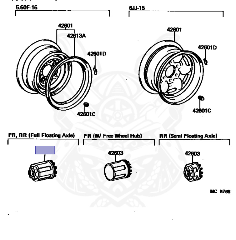 Toyota - Land Cruiser - LJ71G - 1989 - LX5 TYPE - WAGON - Manual - 2LT
