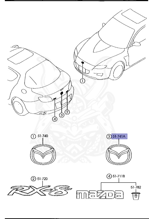 Mazda - RX-8 - SE3P - Feb-2008 - Right hand - 13-MSP