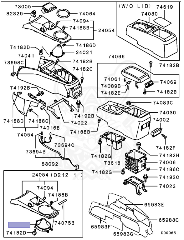 MR646873 - Mitsubishi - Gearshift Lever Cover - Nengun Performance