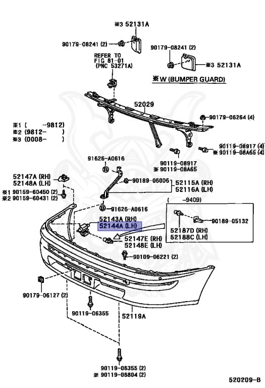 Toyota - Corolla - EE101 - 1992 - DX TYPE - 4-DOOR(SEDAN) - Manual - 4EFE