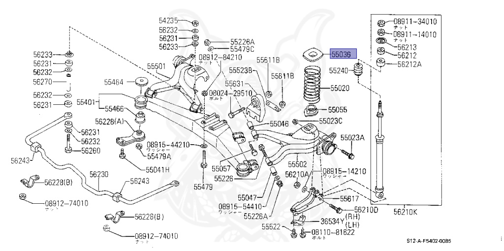 Nissan - Silvia - S12 - 1988 - RX - HATCH BACK(HB) - 5 SPEED MANUAL TRANS(F5) - CA18T