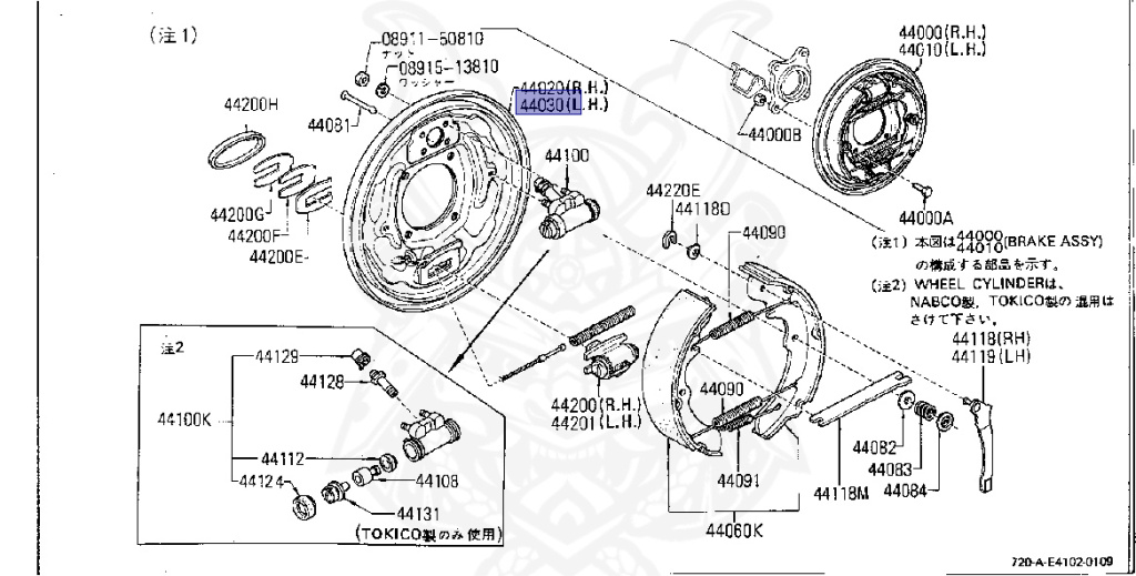 Nissan - Datsun - 720 - 1980 - GL TYPE - KING CAB(KC) - 2 WHEEL DRIVE(2WD) - 4 SPEED T/M COLUMN SHIFT(R4) - L18S