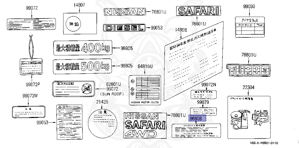 Nissan - Safari - 160 - 1985 - AD GRADE - HIGH ROOF HARDTOP(HK) - 5 SPEED MANUAL TRANS(F5) - SD33