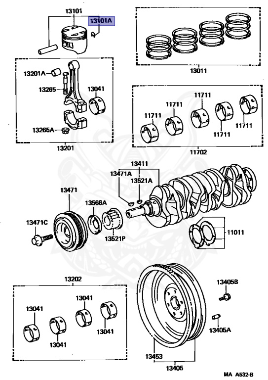 その他 r 90521-25004 - Toyota - Hole Snap Ring (for Piston Pin) - Nengun