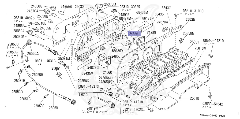 Nissan - Fairlady Z - Z31 - 1989 - ZR - MANUAL TRANSMISSION(MT) - T-bar roof (KZ#) - VG30D
