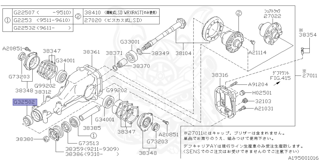 Subaru - Impreza WRX - GC8 - Jan-1998 - WRXRA - Sedan - F4WD - Manual Transmission - Right hand - EJ20G