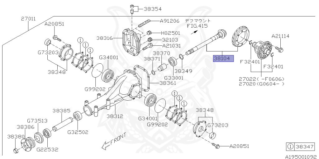 Subaru - Impreza WRX STI - GDB - Jan-2005 - Dec-2006 - S204 - Sedan - 4W - 6-speed manual transmission - Right hand - EJ207