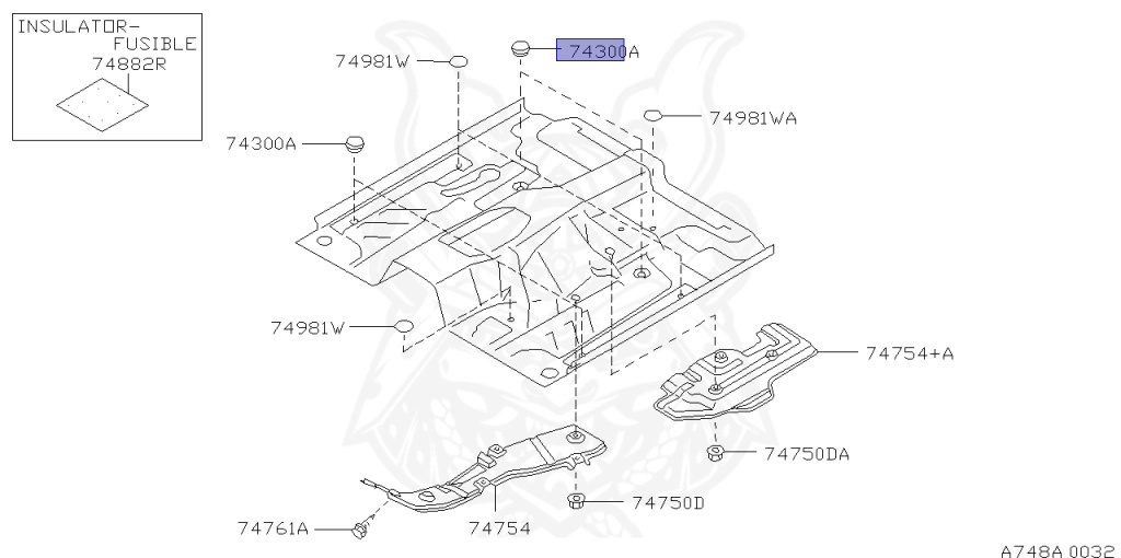 06212-2500P - Nissan - Plug, Front Floor - Nengun Performance