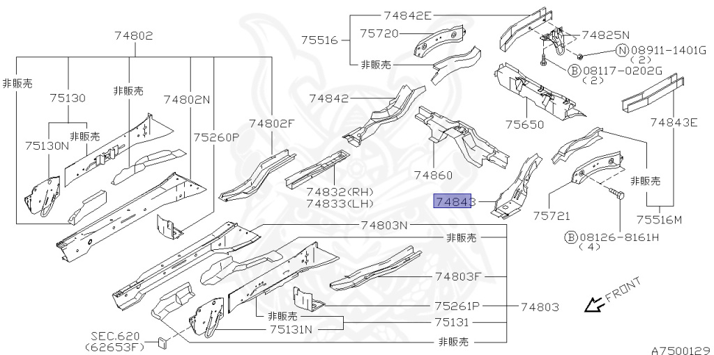 Nissan - Silvia - S14 - 1995 - KS - HARDTOP(K) - MANUAL TRANSMISSION(MT) - TWO WHEELS STEERING(2WS) - SR20DET