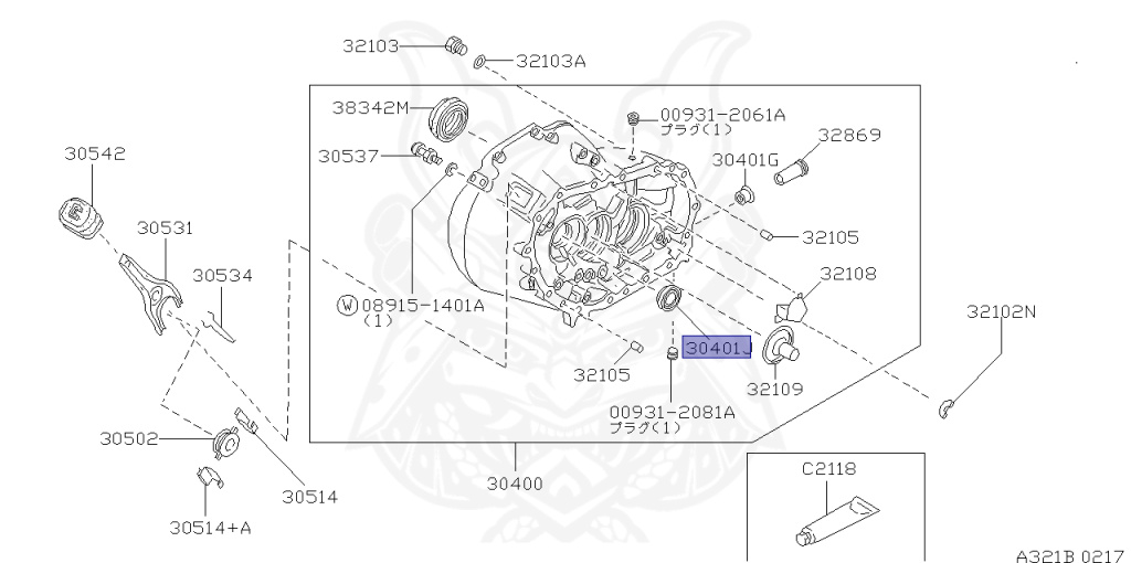 32113-03E00 - Nissan - Oil Input Shaft Seal - Nengun Performance