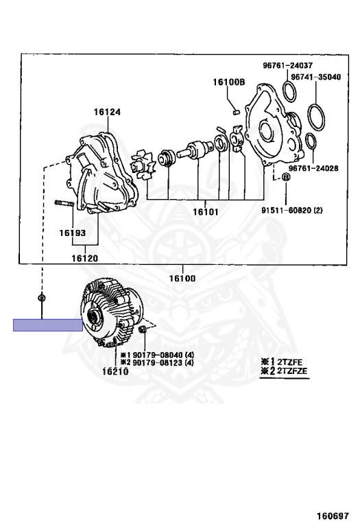 Toyota - Estima - TCR10W - 1999 - V TYPE - WAGON - Automatic - 2TZFZE