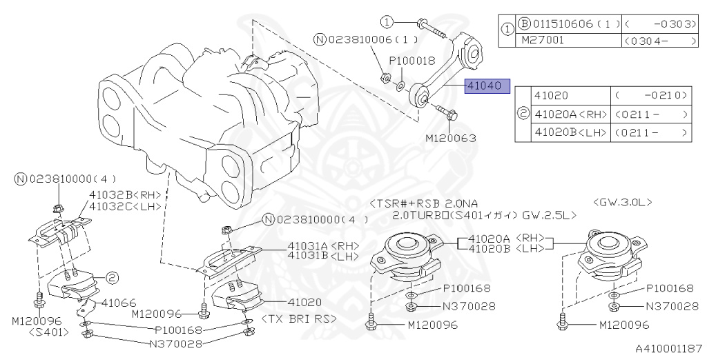 Subaru - Legacy Touring Wagon - BH5 - Jan-1998 - Dec-2000 - GTB - Wagon - F4WD - Automatic transmission - Right hand - EJ20