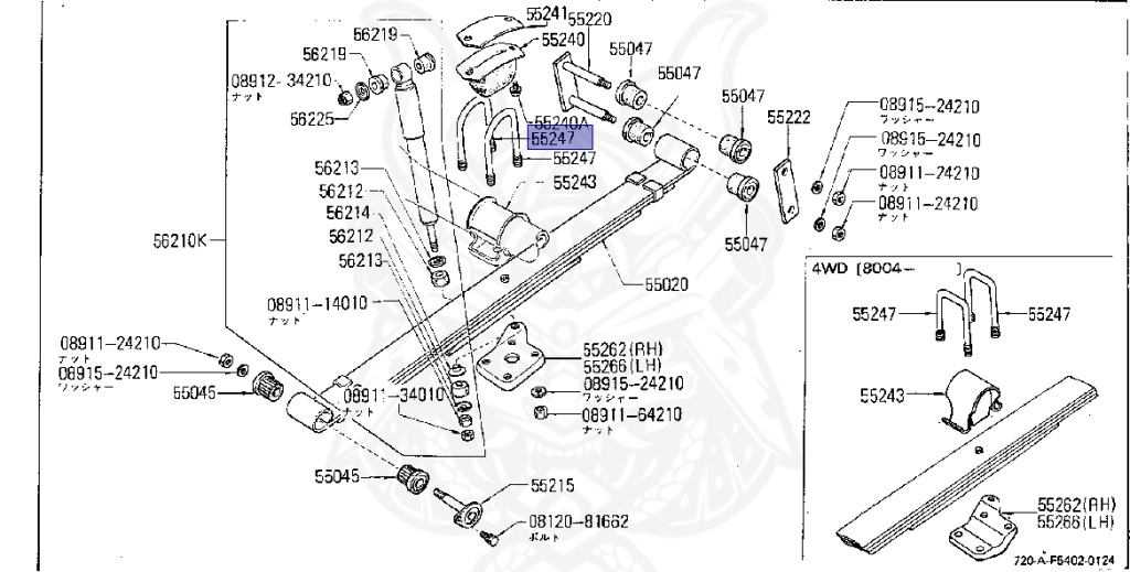 Nissan - Datsun - 720 - 1981 - DELUXE TYPE - Temporary Track (TL) - 4 WHEEL DRIVE(4WD) - 5 SPEED MANUAL TRANS(F5) - L18S