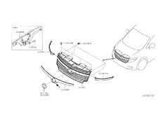 Grille Assembly Front - Category: Exterior - 62301-62312-1JB0B