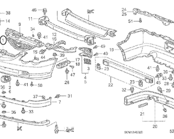 Honda - Front Bumper