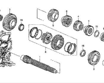 Honda - Synchronizer Sleeve Set (1-2)