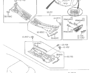 Mazda - Fender Grille Set