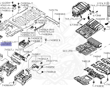 Nissan - e-NV200 - ME0 - 2015 - 2 ROW SEATS - 5 DOOR VAN(5D.VAN) - 2 WHEEL DRIVE(2WD) - REDUCTION GEAR(REDUCER) - EM57