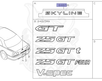 Nissan - Skyline - R34 25GTT - ER34 - 2000 - 25GT TURBO - 2 door hard top (2K) - MANUAL TRANS 5-SPEED(MT.F5) - Hi-Cas 2-Link (HI.2WD) - RB25DET
