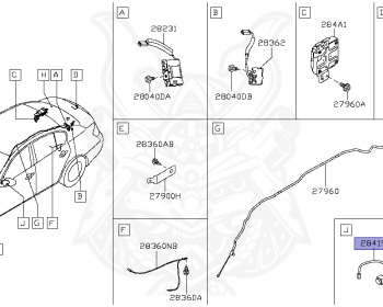 Nissan - Skyline - V36 - 2007 - 250GT/250GT FOUR - SEDAN(S) - 2-linked (2WD/STD) - 5 SPEED AUTOMATIC TRANS(5AT) - VQ25HR