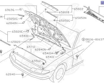 Genuine Skyline GT-R BNR32 Exterior OEM parts supplied from Japan