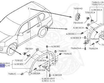 Nissan - X-Trail - T31 - 2010 - X/XTT/GT Grade - WAGON(W) - 4 WHEEL DRIVE(4WD) - MCVT(MCVT) - QR25DE