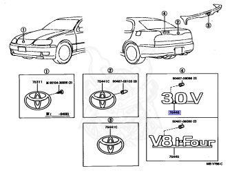 Toyota - Aristo - JZS147 - 1992 - 3.0V TYPE - 2JZGTE