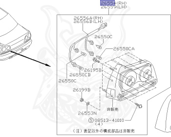 Nissan - Skyline - R34 GT - HR34 - 1999 - 20GT - 4 DOOR SEDAN(4S) - AUTOMATIC-FLOOR SHIFT(AT.F4) - High cast, 2-link (IRS.2WD) - RB20DE