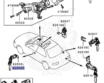 Mitsubishi - Lancer - CB5AR - 1995 - SRUE - 4G93
