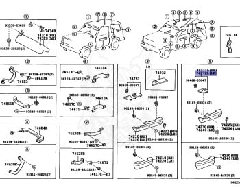 Genuine Land Cruiser HZJ77HV Interior OEM parts supplied from