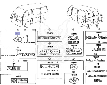 Toyota - Hiace - KZH100G - 1999 - SUPER CUSTOM TYPE - 4-DOOR - Automatic - 1KZTE