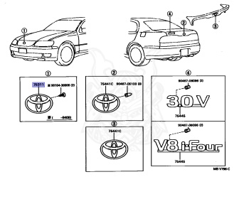Toyota - Aristo - JZS147 - 1992 - 3.0Q TYPE - 2JZGE