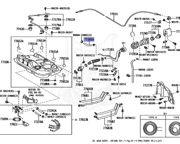Toyota - Corolla - AE100 - 1991 - DX TYPE - 4-DOOR(SEDAN) - Automatic - 5AFE