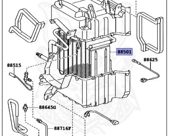 Genuine Land Cruiser HZJ76K Cooling OEM parts supplied from Japan