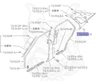 Nissan - Cefiro - A31 - 1990 - 14 digits grade kid - SEDAN(S) - 2 WHEEL DRIVE(2WD) - 5 SPEED A/T(AT.F5) - HICAS - RB20D