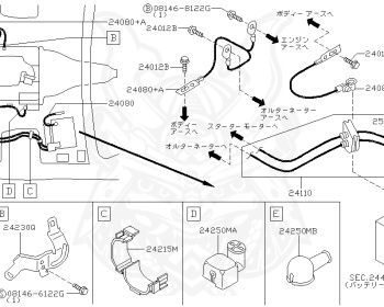Nissan - Skyline - V35 - 2003 - 250GT - SEDAN(S) - 2 WHEEL DRIVE(2WD) - AUTOMATIC-FLOOR SHIFT(AT.F4) - VQ25DD