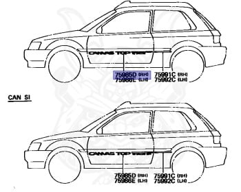 Toyota - Starlet - EP82 - 1990 - CANVAS TOP SI TYPE - 3-DOOR - Manual - 4EFE