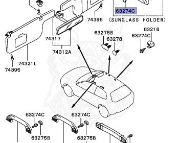 Mitsubishi - Mirage - CJ1A - 1995 - MRUE4 - 4G13