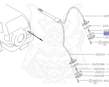 Nissan - Mistral - R20 - 1996 - X GRADE - WAGON(W) - AUTOMATIC TRANSMISSION(AT) - TD27TI